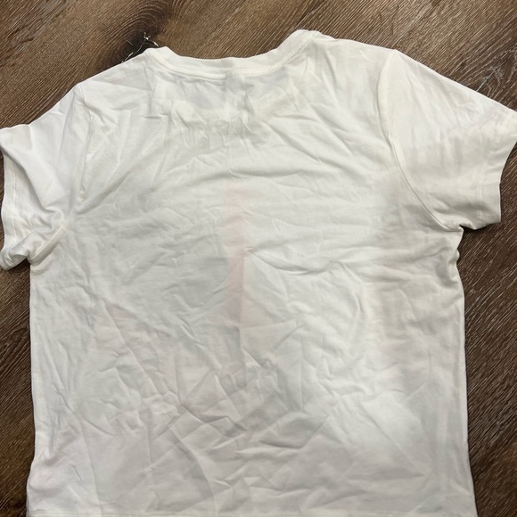 White T, cropped, authentic, cotton and new. - Picture 3 of 4